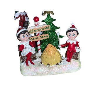 Elf on the Shelf Lighted Christmas Campfire Tabletop  small Light 4.25" H